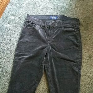 Gray corduroy skinny jeans
